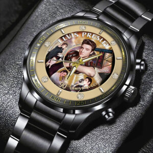 Elvis Presley Black Stainless Steel Watch – GNE NEW464