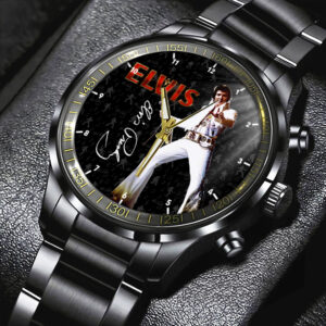 Elvis Presley Black Stainless Steel Watch – HOATT 4749