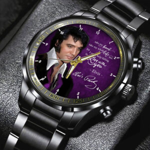 Elvis Presley Black Stainless Steel Watch – HOATT 5189