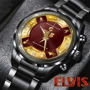 Elvis Presley Black Stainless Steel Watch – HOATT 6030