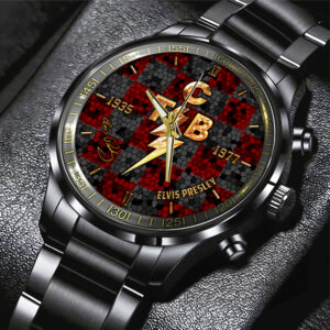 Elvis Presley Black Stainless Steel Watch – HOATT 6110