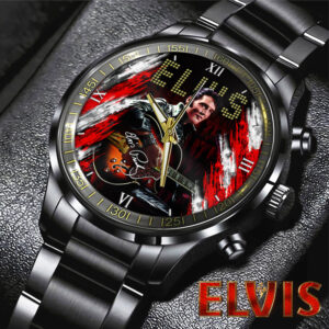 Elvis Presley Black Stainless Steel Watch – HOATT 6136