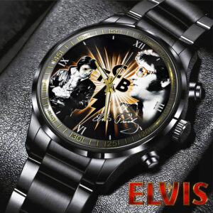 Elvis Presley Black Stainless Steel Watch – HOATT 6515.1