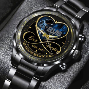 Elvis Presley Black Stainless Steel Watch – HOATT 7678