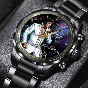 Elvis Presley Black Stainless Steel Watch – HOATT 7997