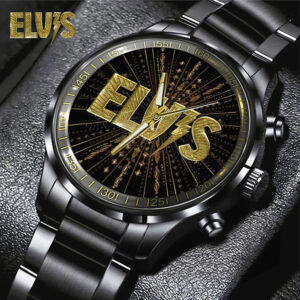 Elvis Presley Black Stainless Steel Watch – TANTN 6014