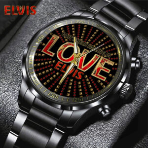 Elvis Presley Black Stainless Steel Watch – TANTN 7951