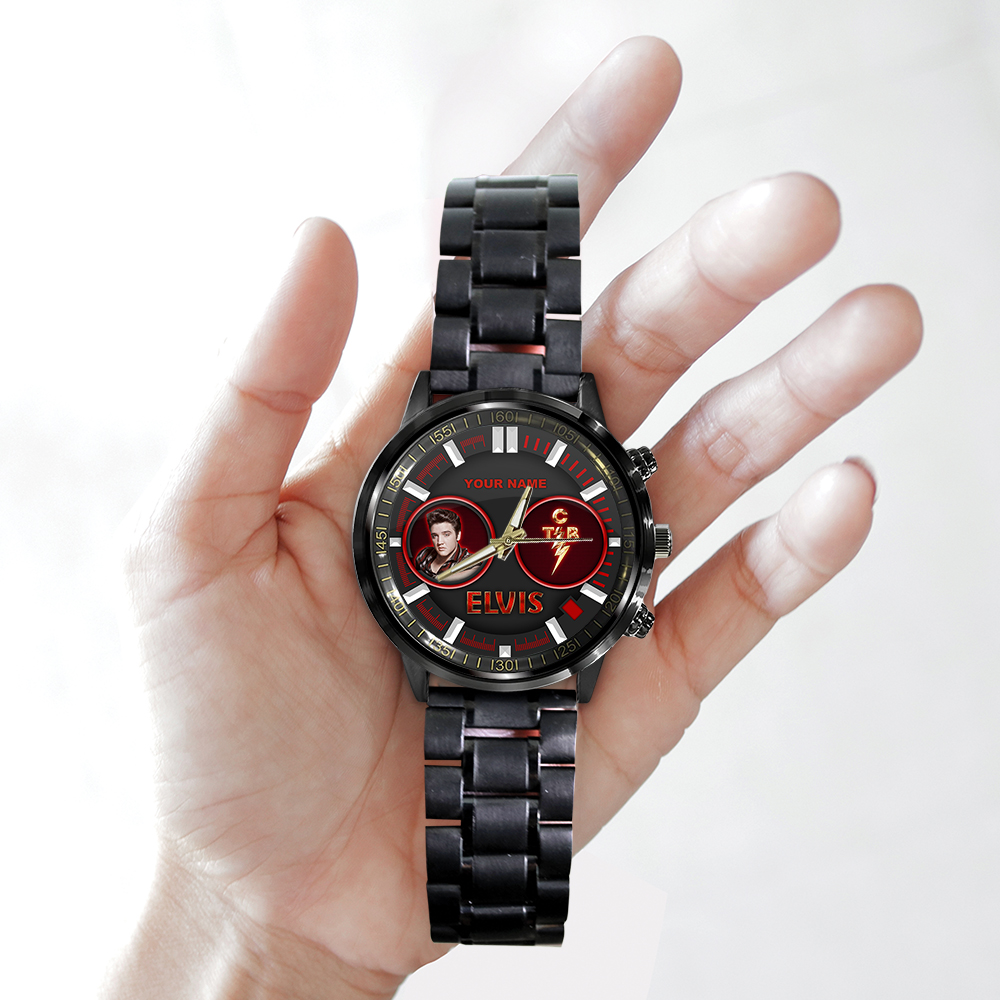 Elvis Presley - Personalized Stainless Steel Watch (Design #76) - Image 3