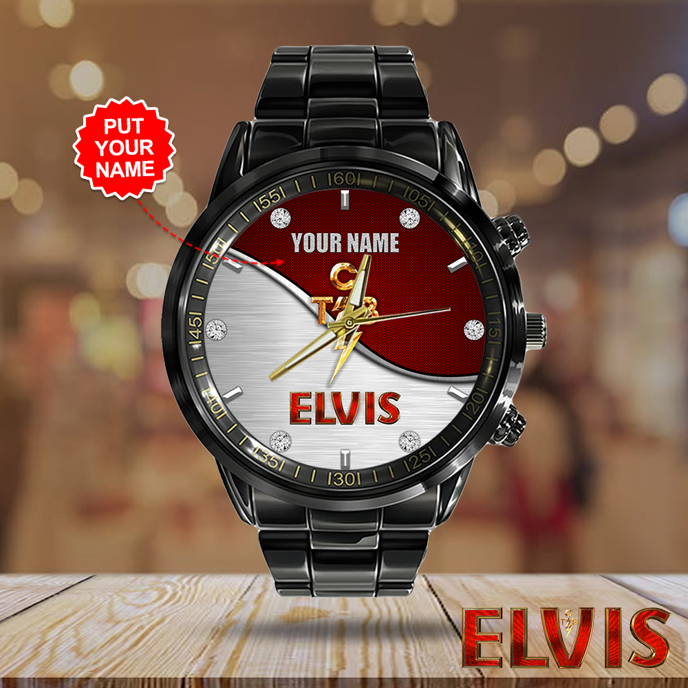 Elvis Presley - Personalized Stainless Steel Watch (Design #82) - Image 2