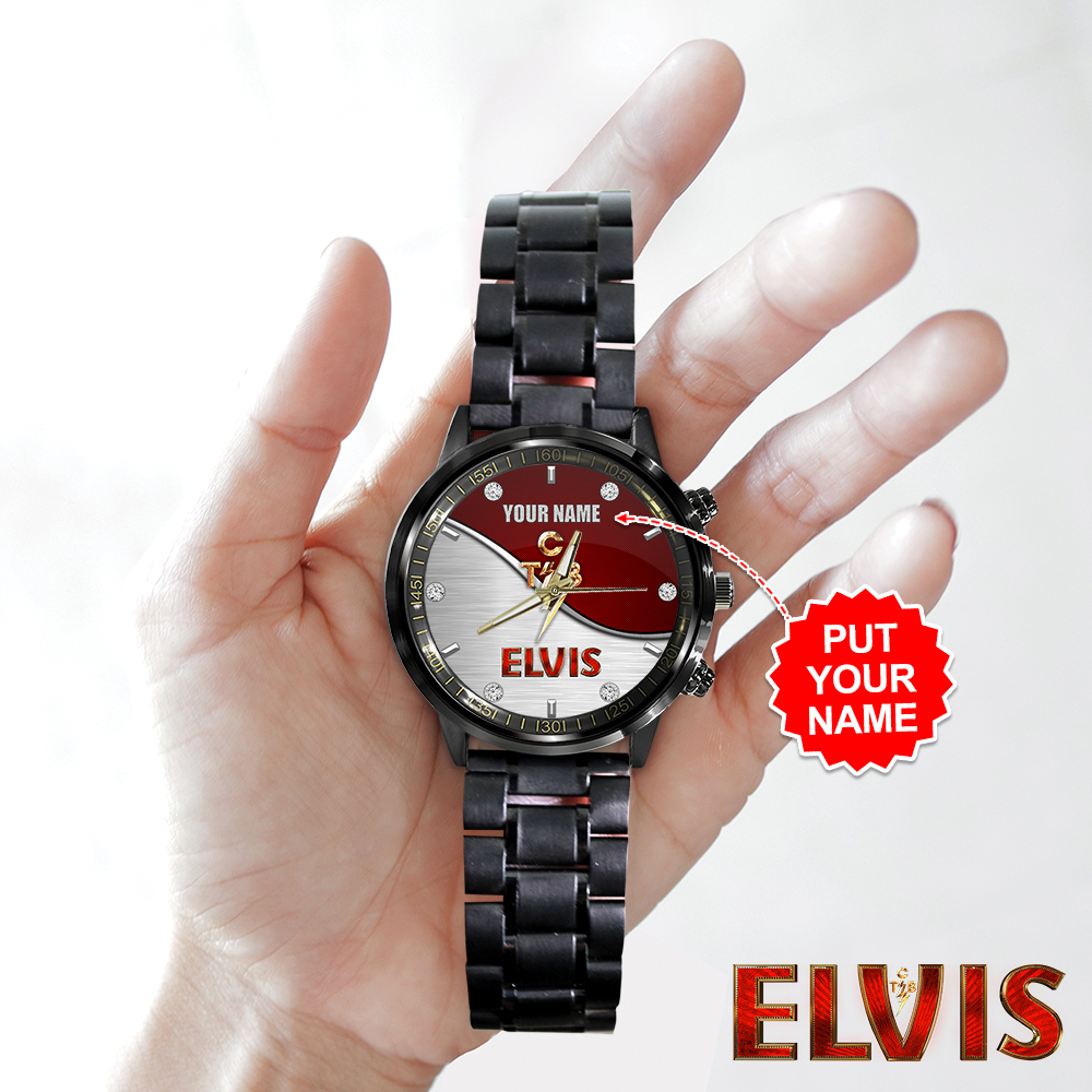 Elvis Presley - Personalized Stainless Steel Watch (Design #82) - Image 3