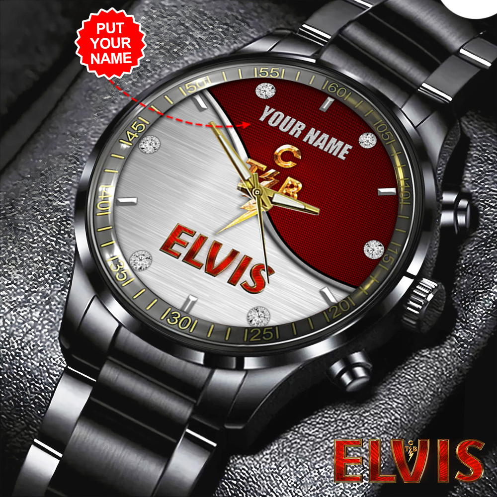 Elvis Presley - Personalized Stainless Steel Watch (Design #82)