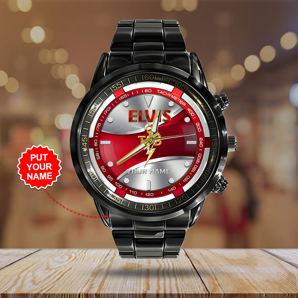 Elvis Presley - Personalized Stainless Steel Watch (Design #94) - Image 2