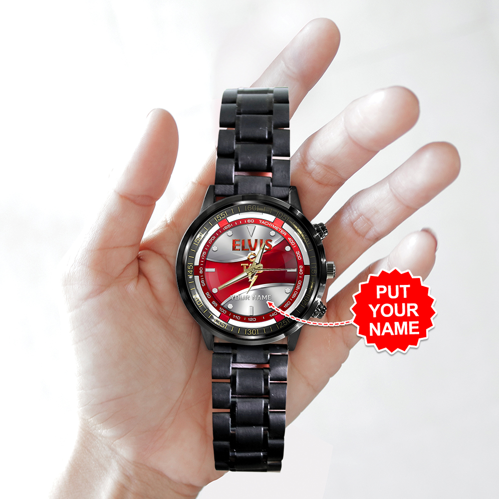 Elvis Presley - Personalized Stainless Steel Watch (Design #94) - Image 3
