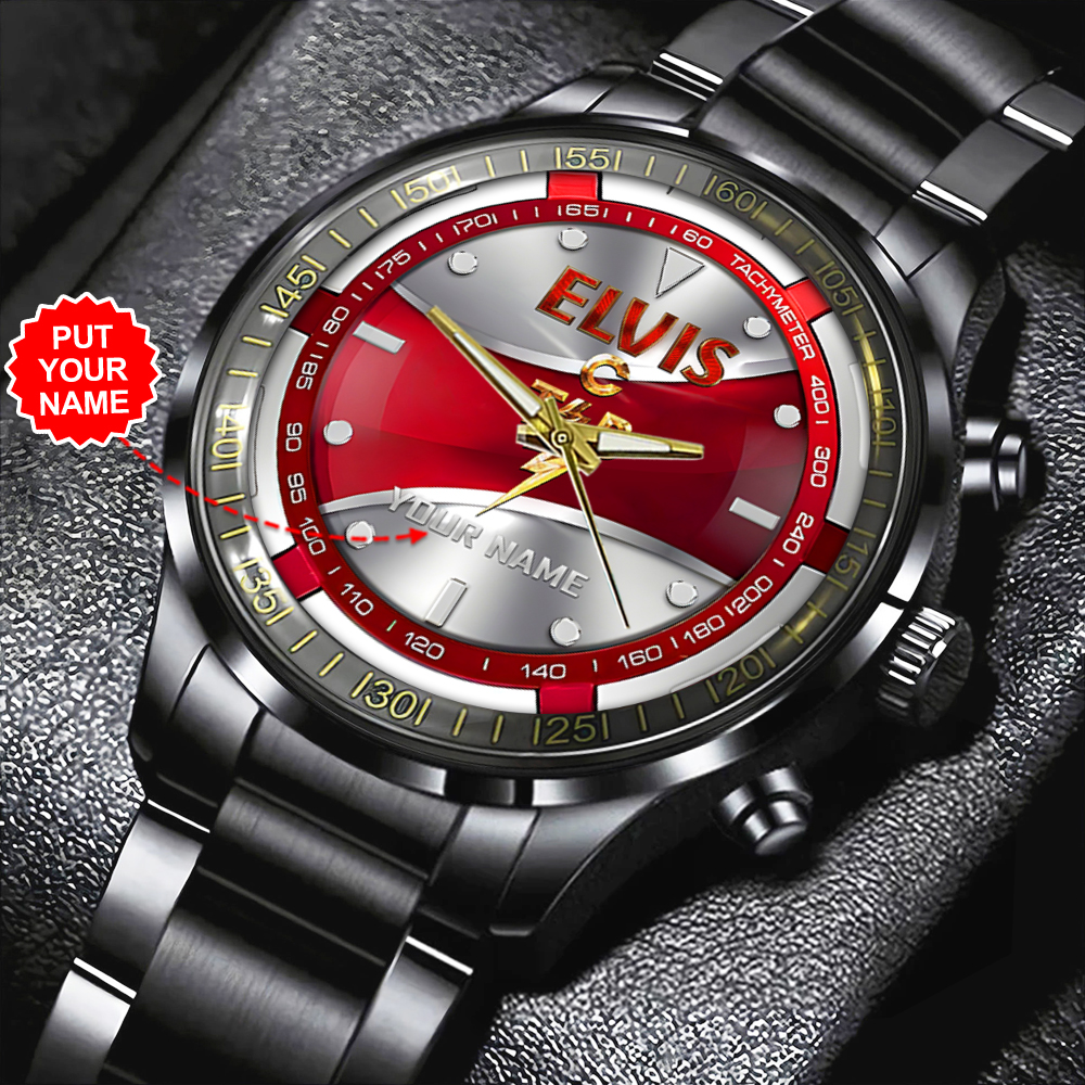 Elvis Presley - Personalized Stainless Steel Watch (Design #94)