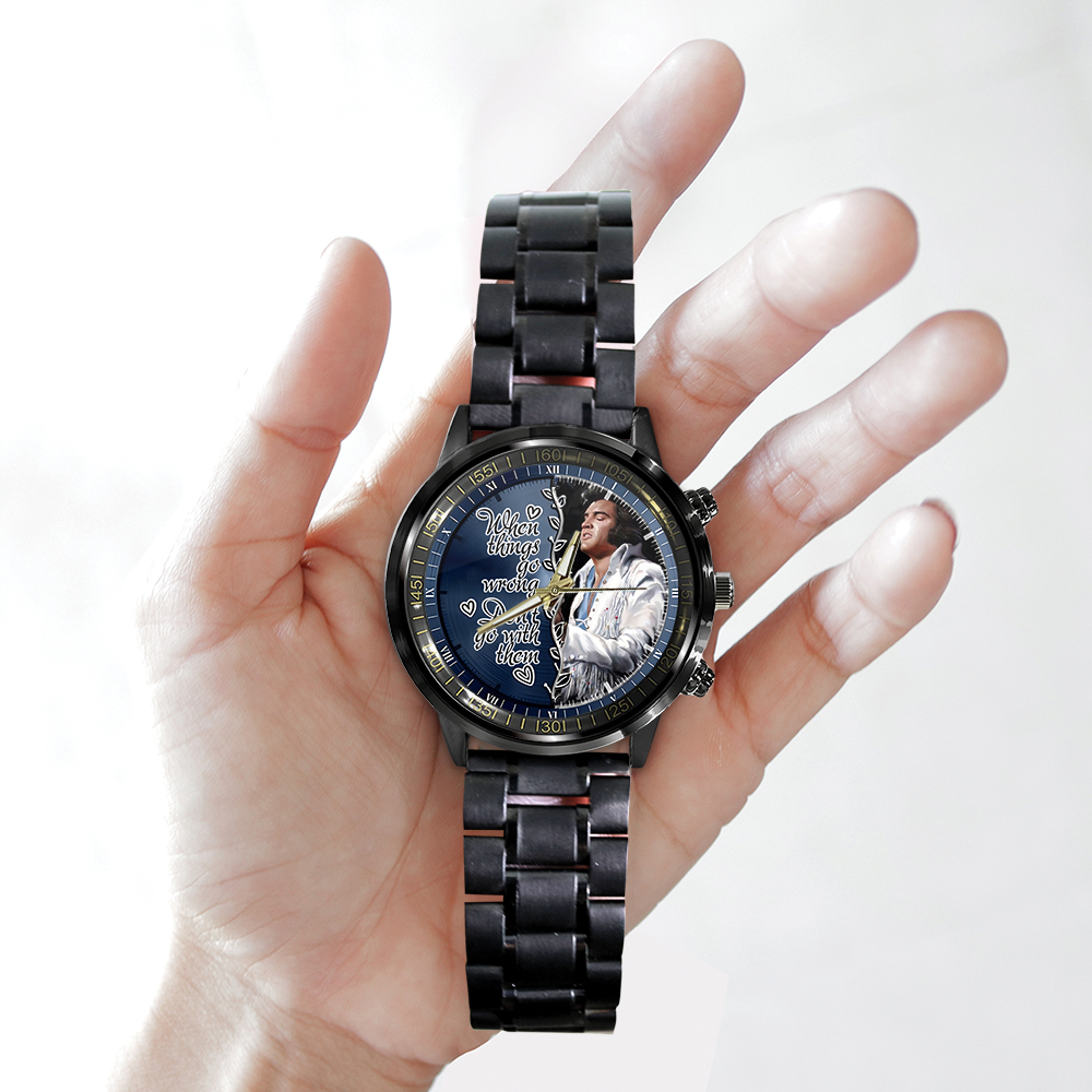Elvis Presley - Stainless Steel Watch (Design #97) - Image 3