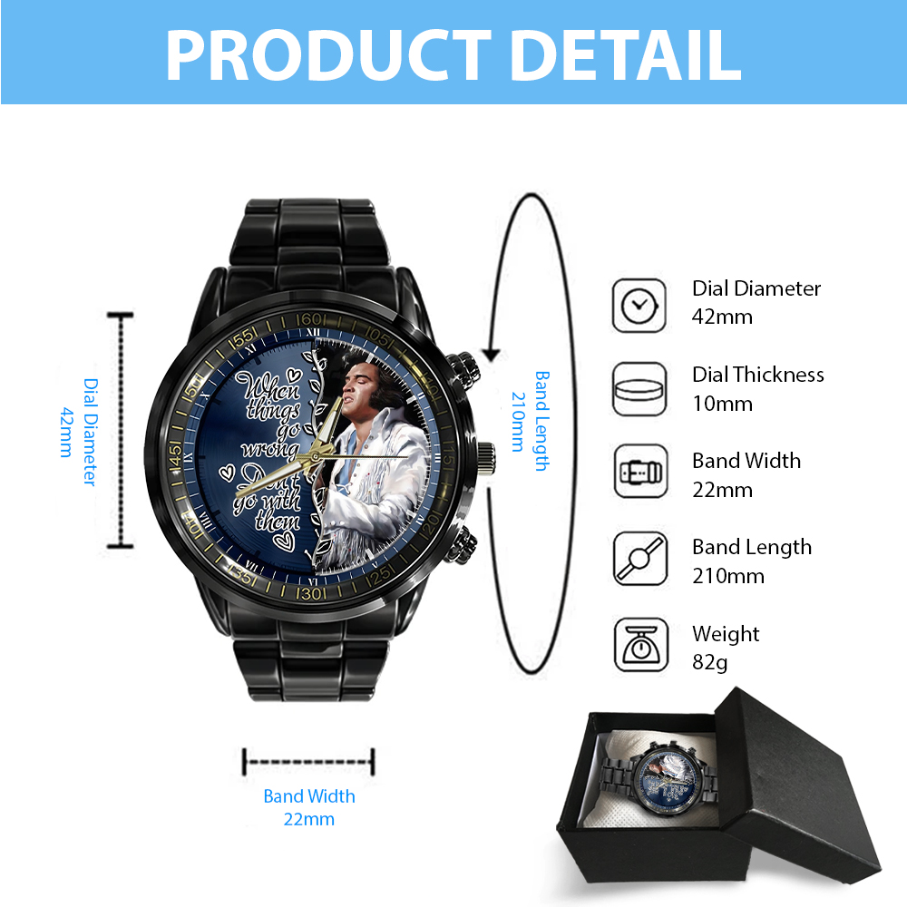 Elvis Presley - Stainless Steel Watch (Design #97) - Image 4