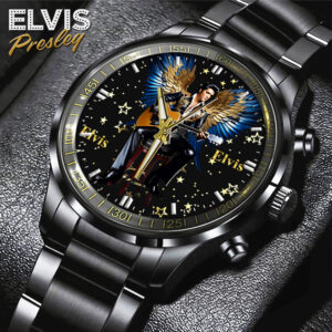 Elvis Presley Black Stainless Steel Watch – HOATT 5761