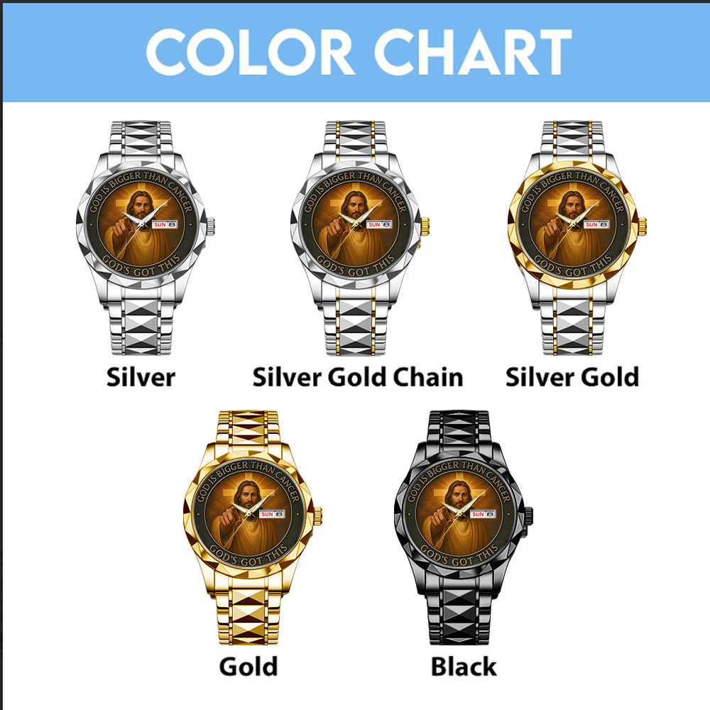 God’s Got This Alloy Luxury Quartz Watch – TANTN15621 - Image 3