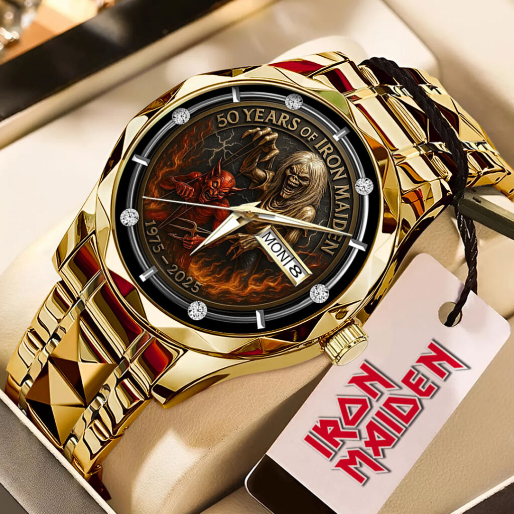 Iron Maiden Alloy Luxury Quartz Watch – GNE 4170