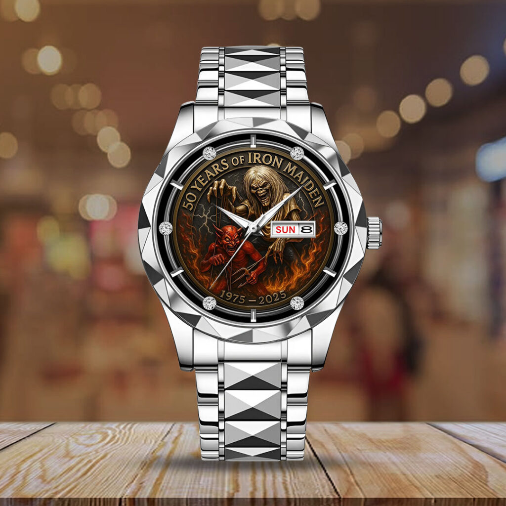 Iron Maiden Alloy Luxury Quartz Watch – GNE 4170 - Image 3
