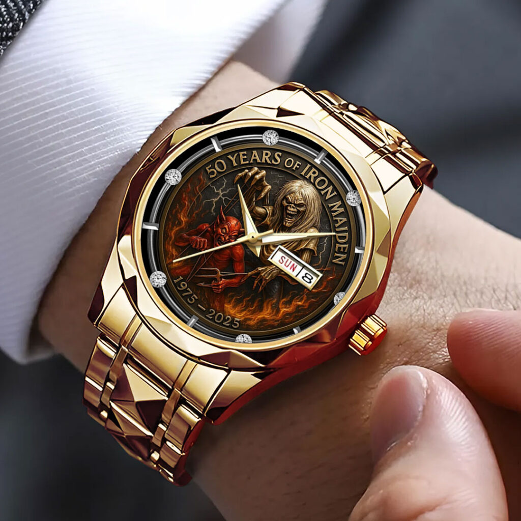 Iron Maiden Alloy Luxury Quartz Watch – GNE 4170 - Image 2