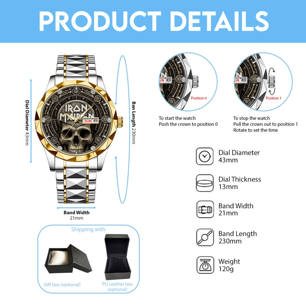 IRMA Alloy Luxury Quartz Watch – GNE4212 - Image 5