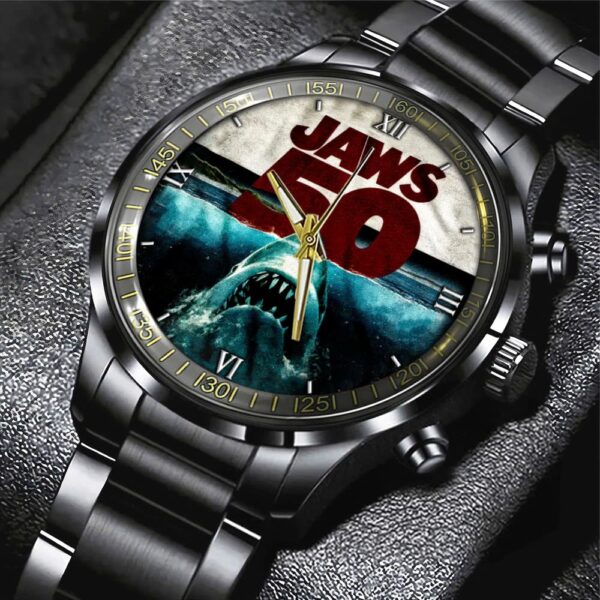Jaws Black Stainless Steel Watch – GNE NEW320