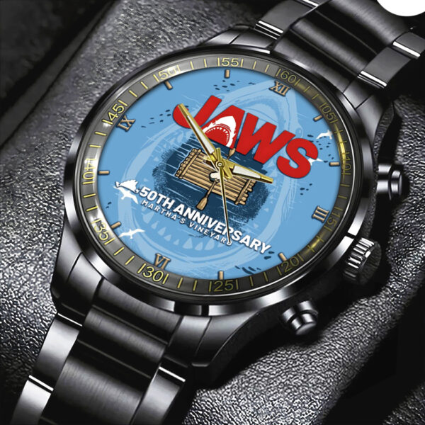 Jaws Black Stainless Steel Watch – GNE NEW332
