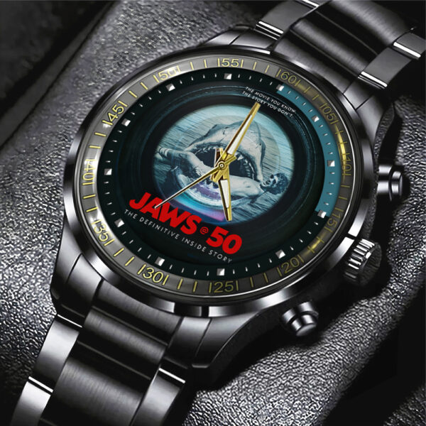 Jaws Black Stainless Steel Watch – GNE NEW431