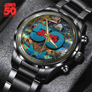 Jaws Black Stainless Steel Watch – TANTN 14189