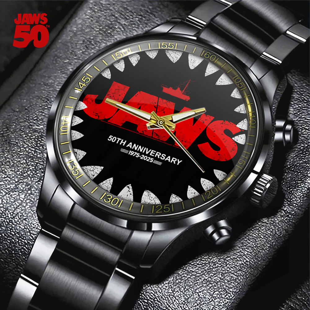 Jaws Black Stainless Steel Watch – GNE 3371