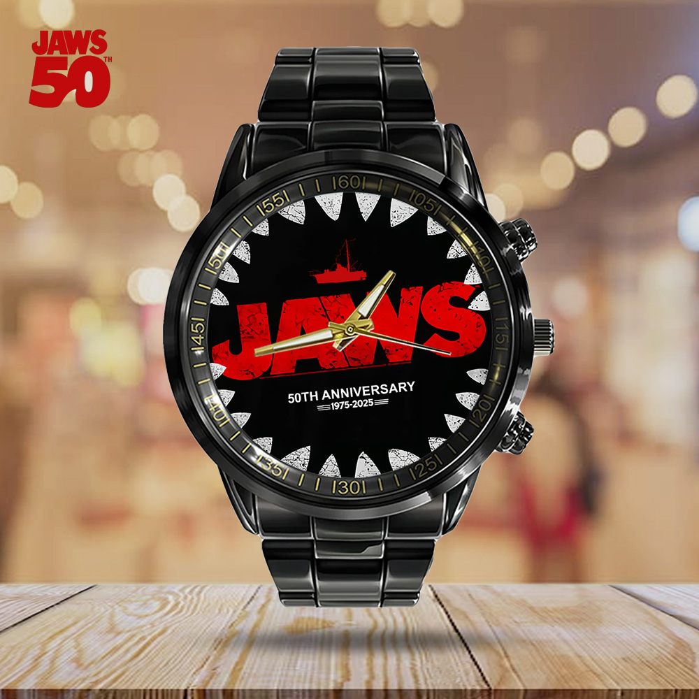 Jaws Black Stainless Steel Watch – GNE 3371 - Image 2