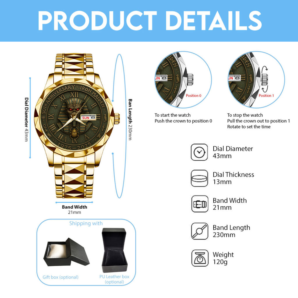 Iron Maiden Alloy Luxury Quartz Watch – NGHIAVT 3066 - Image 5