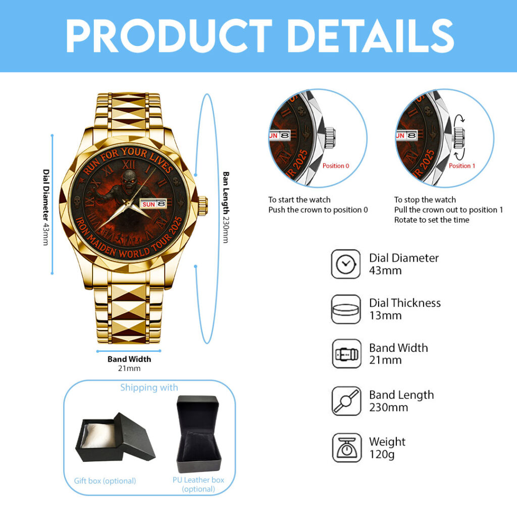 Iron Maiden Alloy Luxury Quartz Watch – NGHIAVT 3067 - Image 5