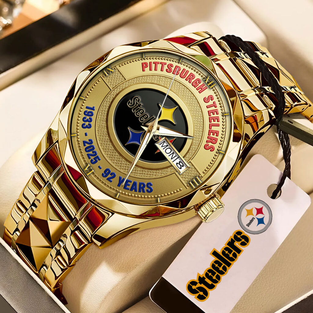 Pittsburgh Steelers 92 Years Anniversary 2025 Alloy Quartz Watch