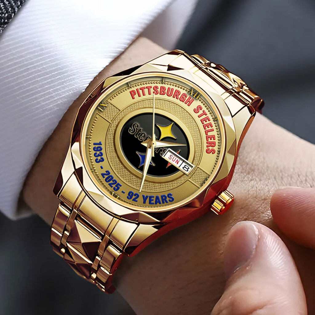 Pittsburgh Steelers 92 Years Anniversary 2025 Alloy Quartz Watch - Image 3