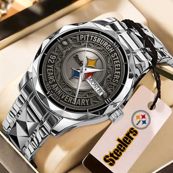Pittsburgh Steelers 92 Years Anniversary 2025 Alloy Quartz Watch