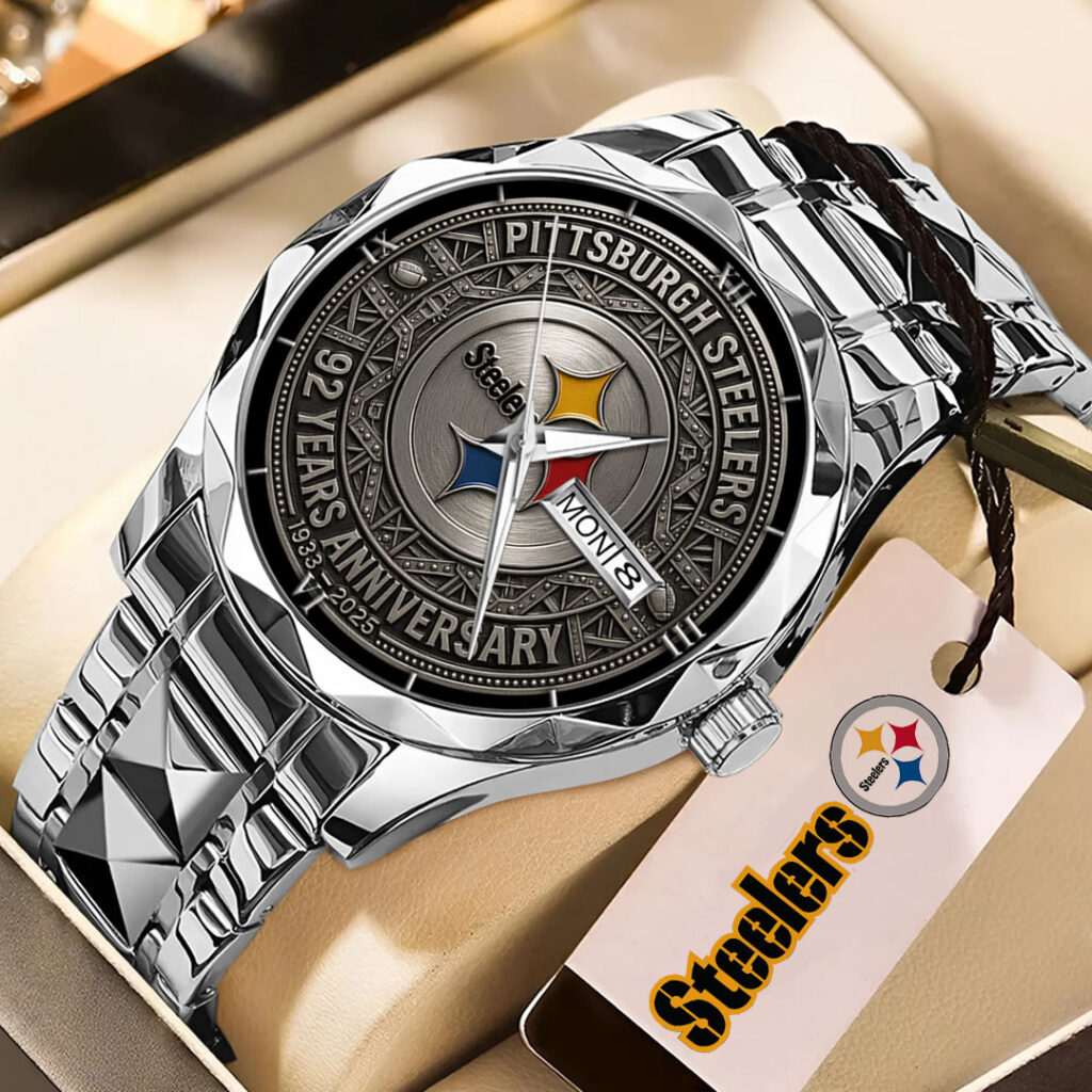 Pittsburgh Steelers 92 Years Anniversary 2025 Alloy Quartz Watch