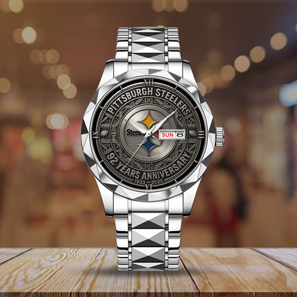 Pittsburgh Steelers 92 Years Anniversary 2025 Alloy Quartz Watch - Image 2