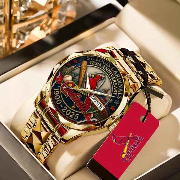 St. Louis Cardinals 125th Anniversary 1900-2025 Alloy Luxury Quartz Watch – TANTN15615