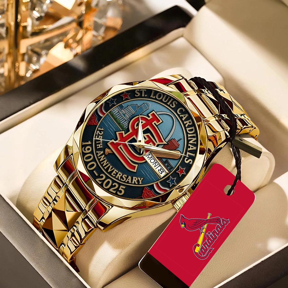 St. Louis Cardinals 125th Anniversary 1900-2025 Alloy Luxury Quartz Watch – TANTN15616