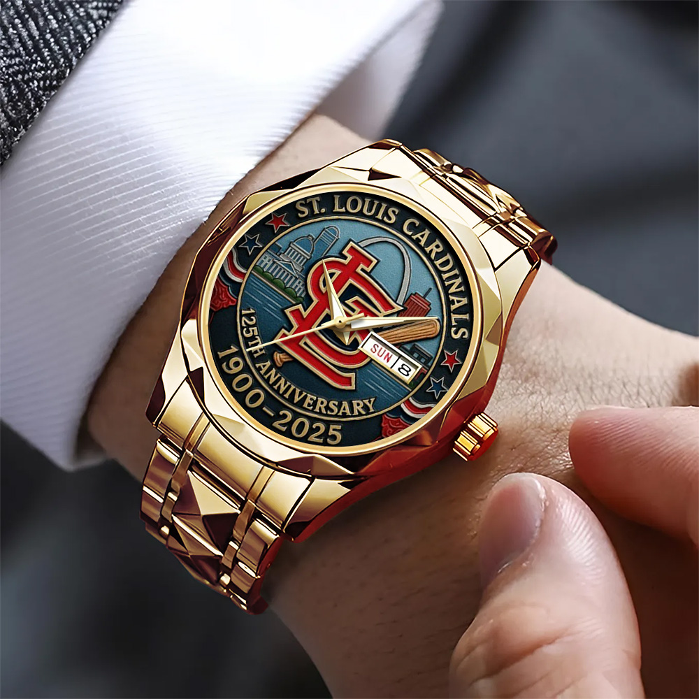 St. Louis Cardinals 125th Anniversary 1900-2025 Alloy Luxury Quartz Watch – TANTN15616 - Image 2