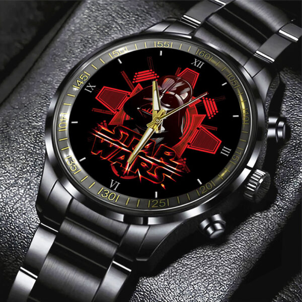 Star Wars Black Stainless Steel Watch - Design 9