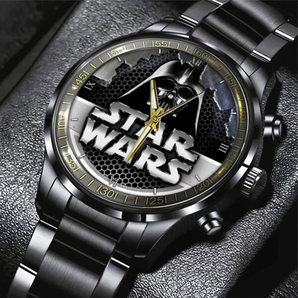 Star Wars Black Stainless Steel Watch - Design 8