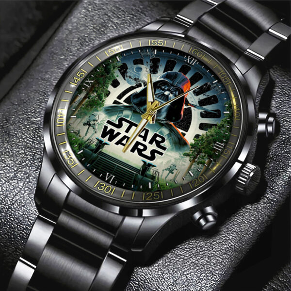 Star Wars Black Stainless Steel Watch - Design 18