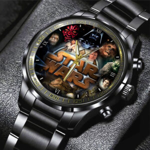 Star Wars Black Stainless Steel Watch – GNE 328