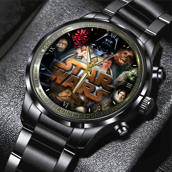 Star Wars Black Stainless Steel Watch - Design 15