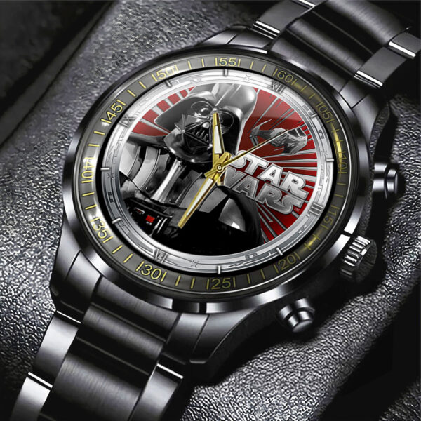 Star Wars Black Stainless Steel Watch - Design 14