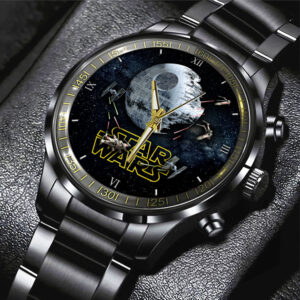 Star Wars Black Stainless Steel Watch – GNE 386