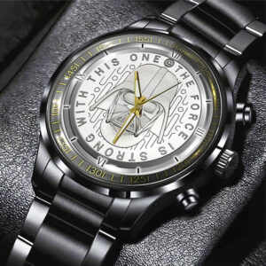 Star Wars Black Stainless Steel Watch – GNE 404